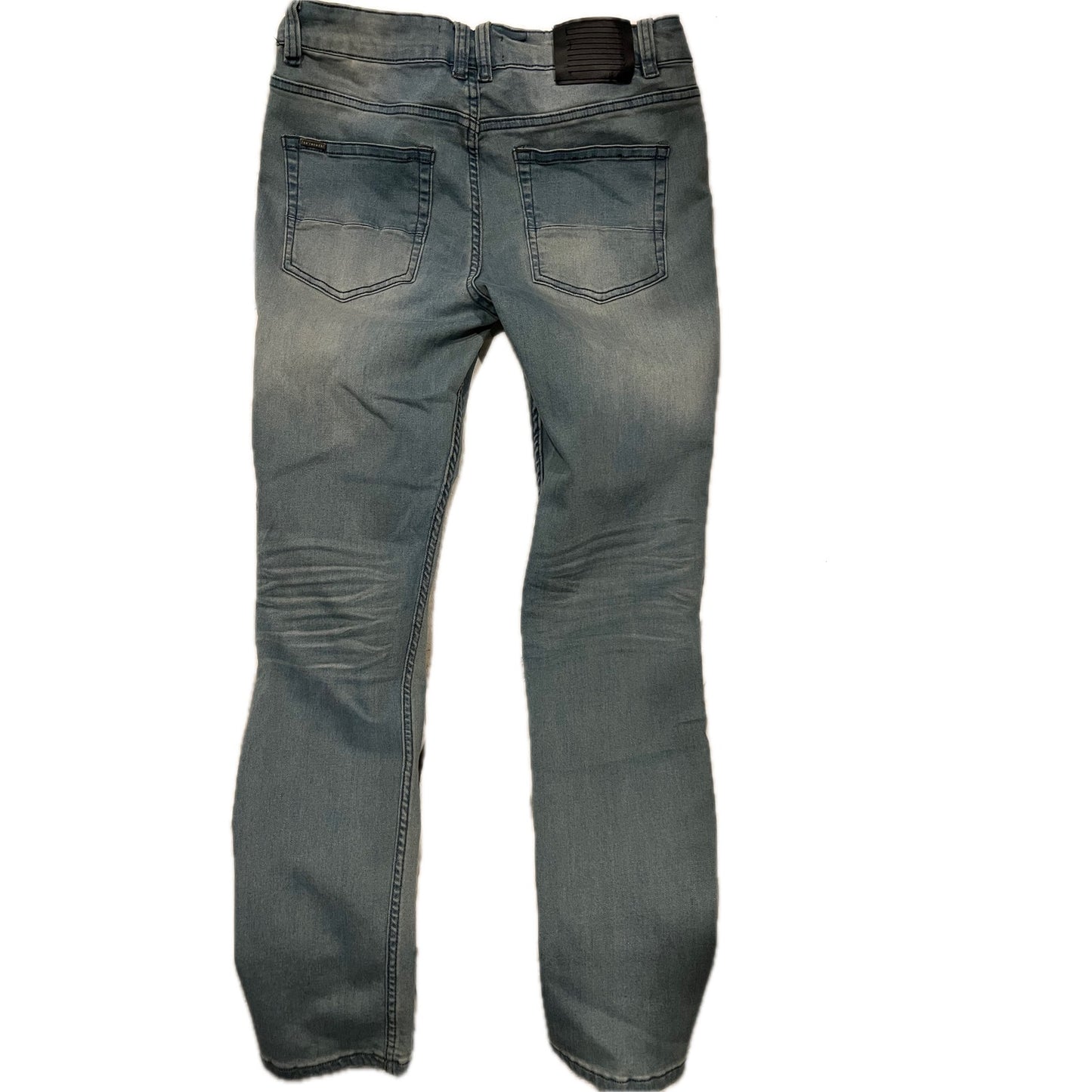Serenede Blue Vaqueros pitillo rectos ajustados para hombre 30x30