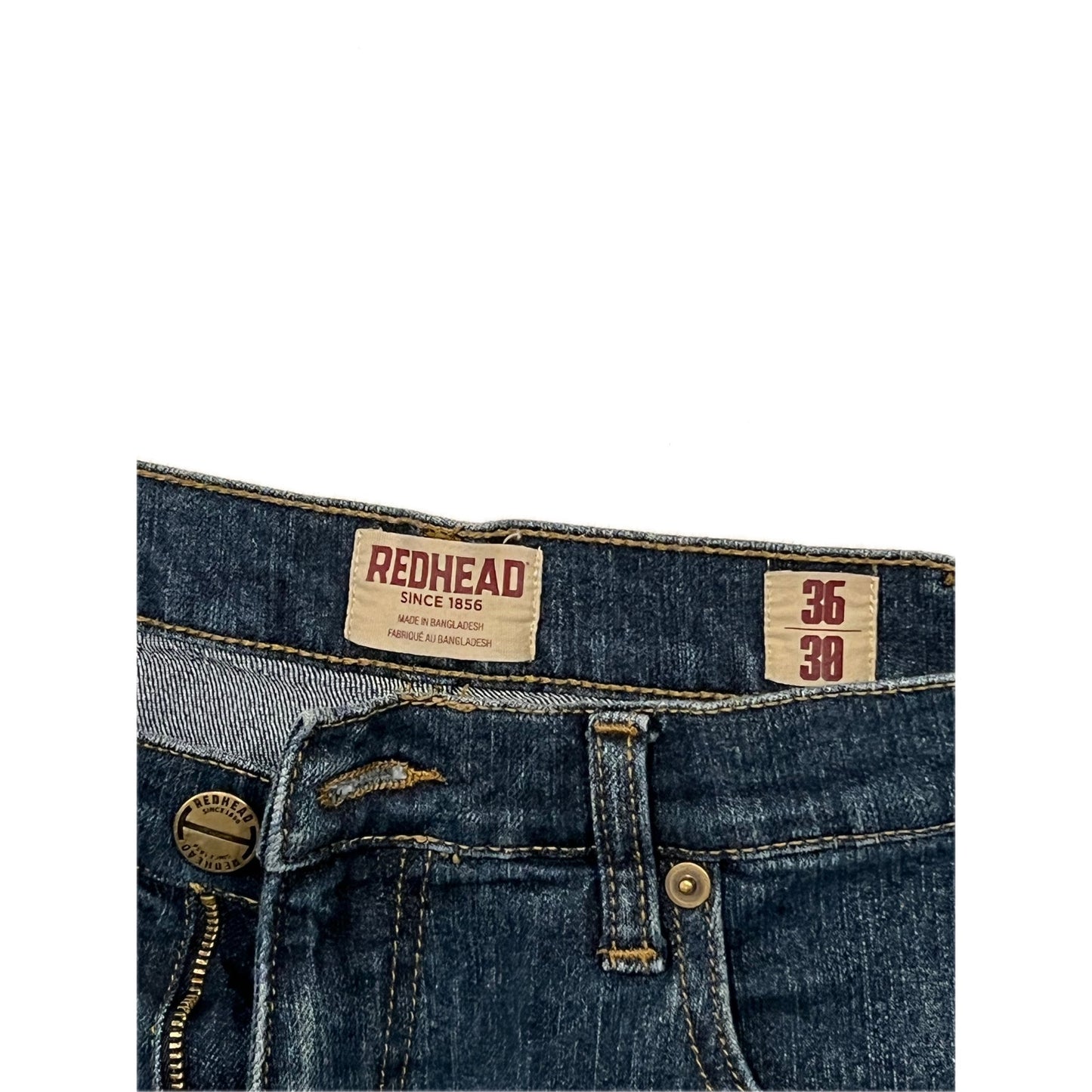 Redhead Brand Regular Straight Jeans Mens 36x30