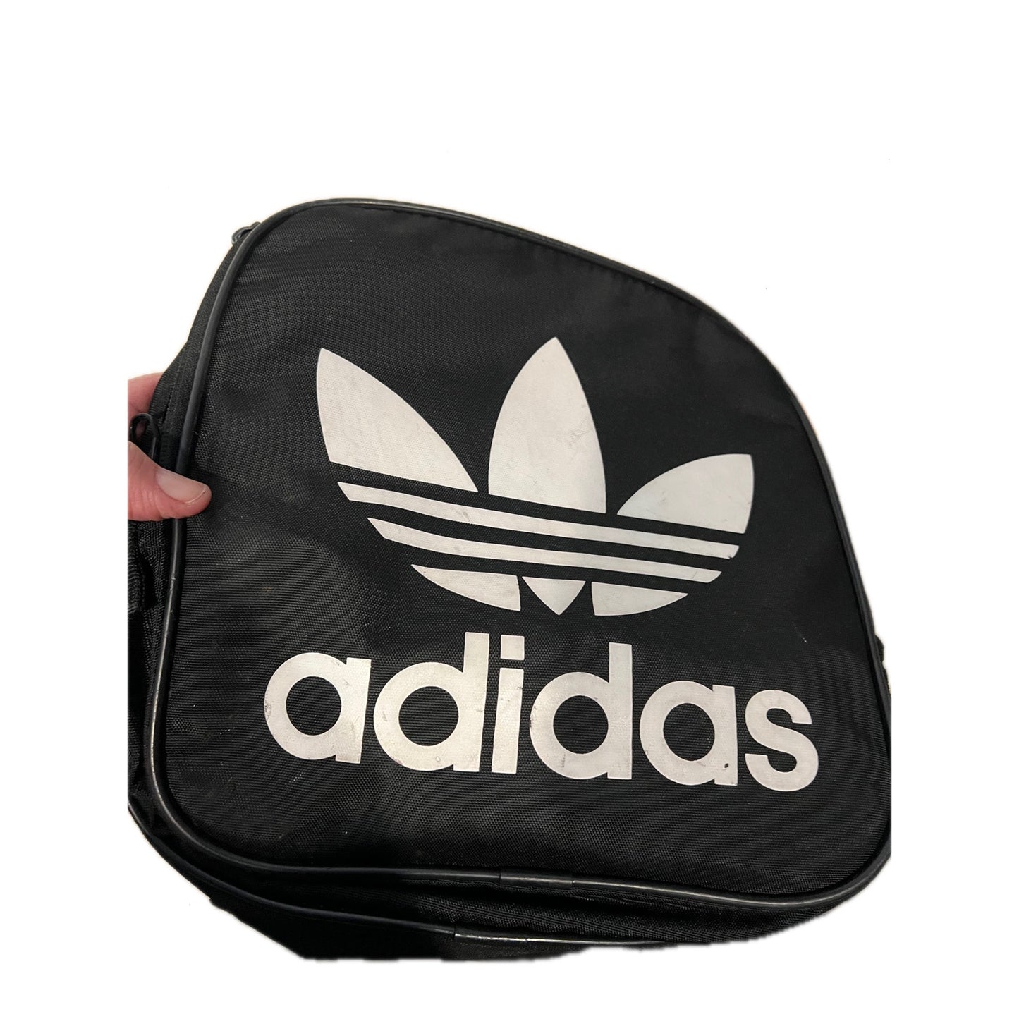 Adidas Defender Medium 20"x12"x10" Black White Duffel Bag