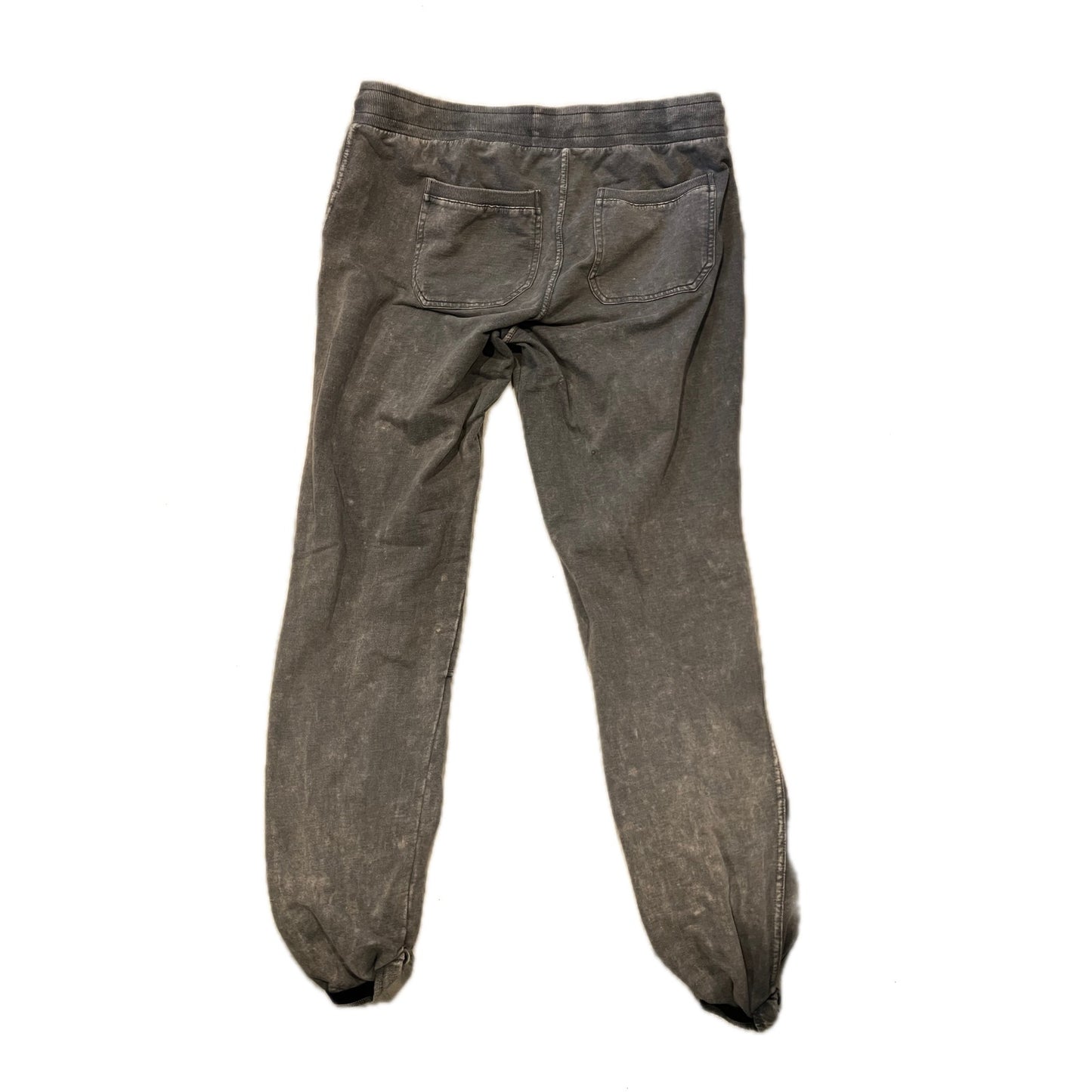 Rewind Cuffed Distressed Charcoal Gray Joggers Mens Med