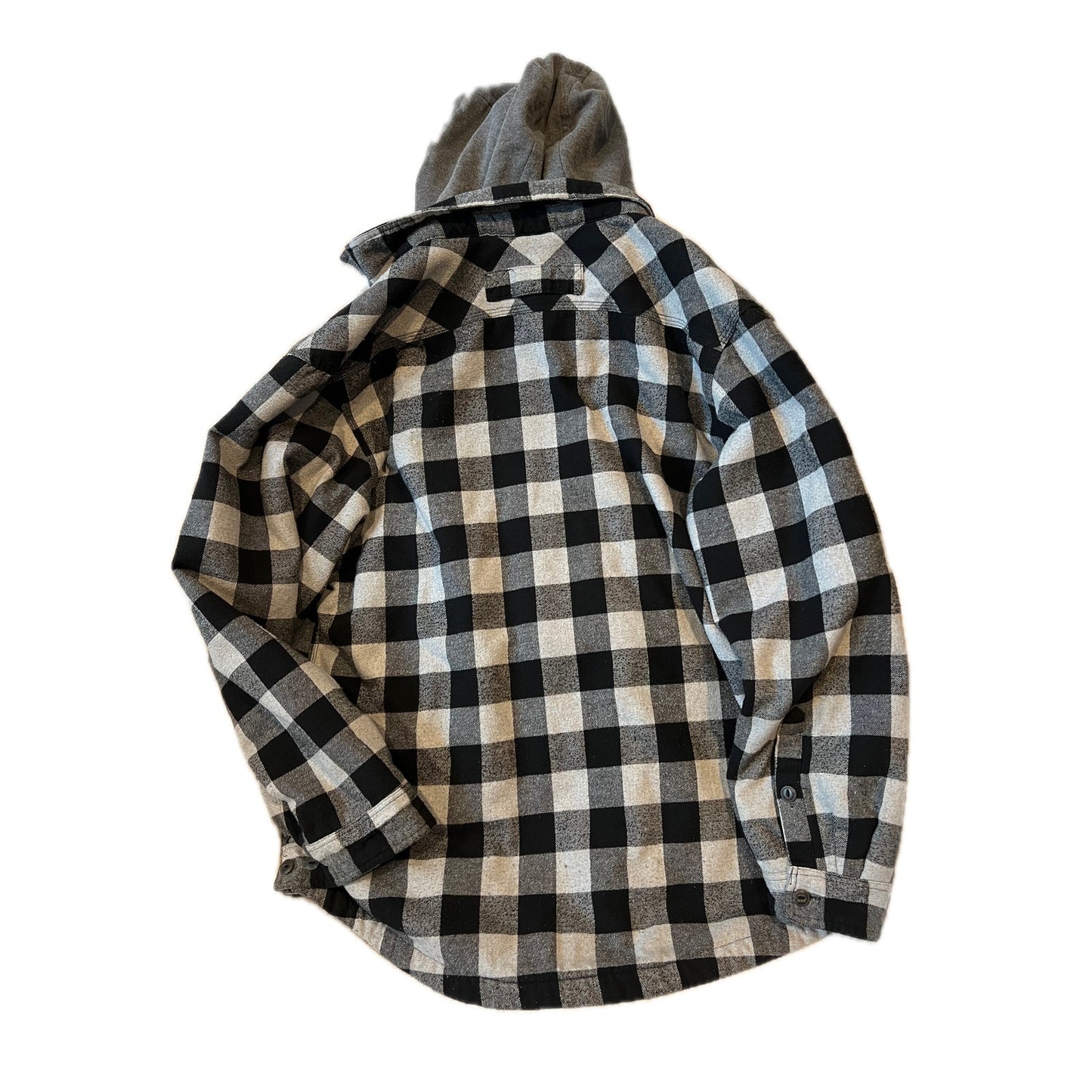 Smiths Workwear Flannel Hooded Shirt Jacket Mens M