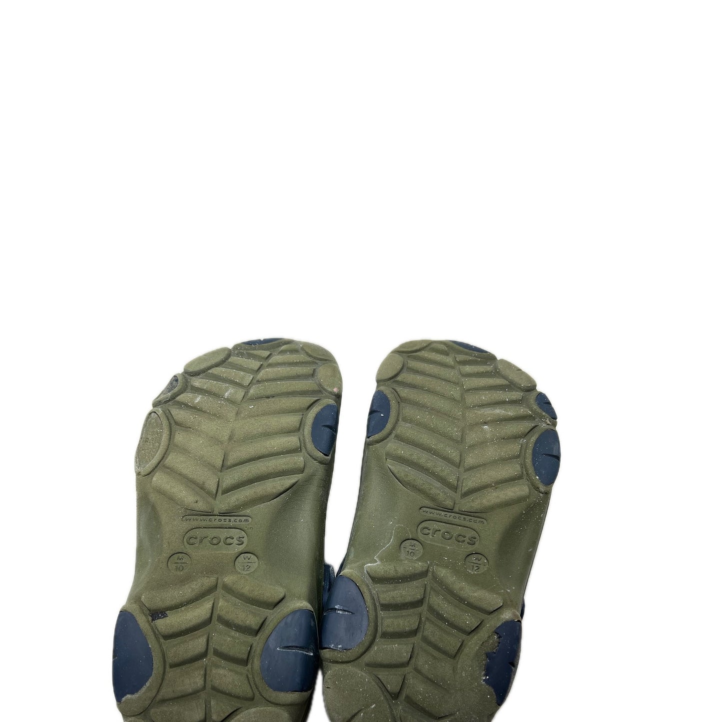 Zuecos Crocs icónicos verde militar hombre 10 mujer 12
