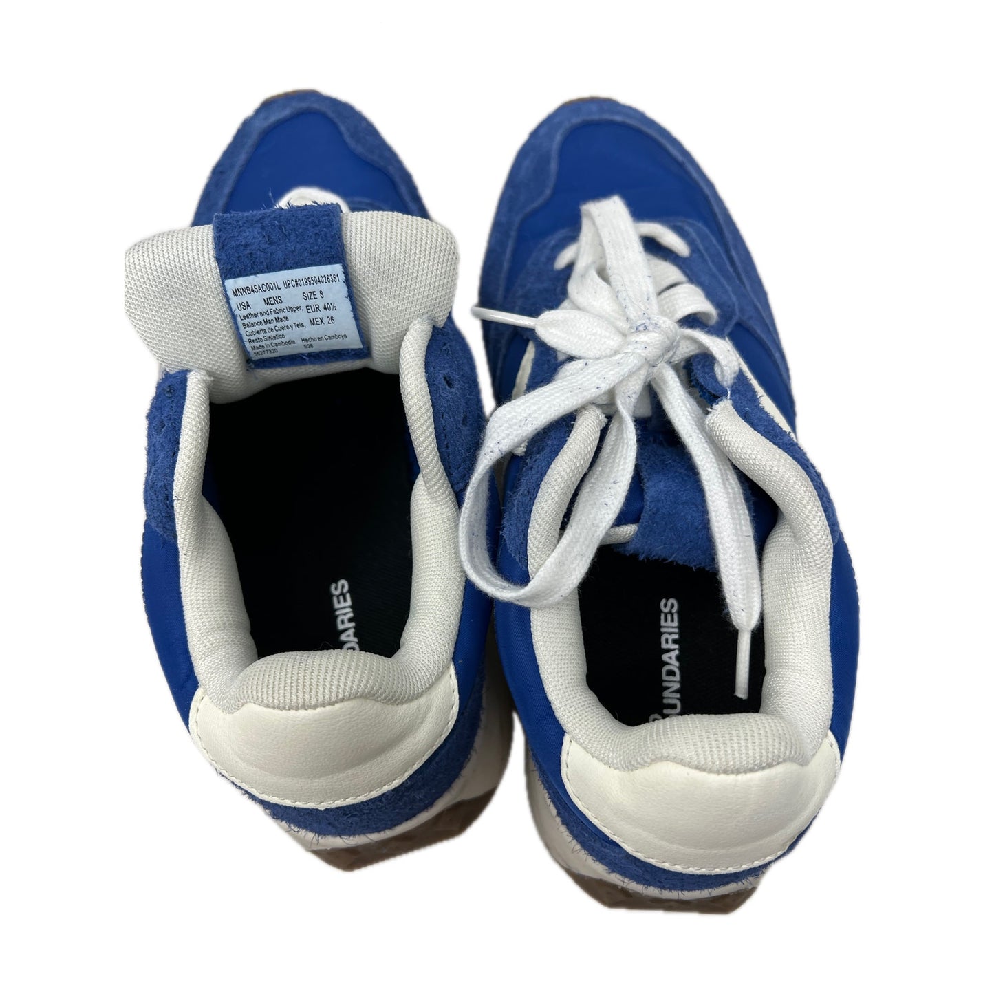No Boundaries Baskets de sport rétro bleues Homme 8