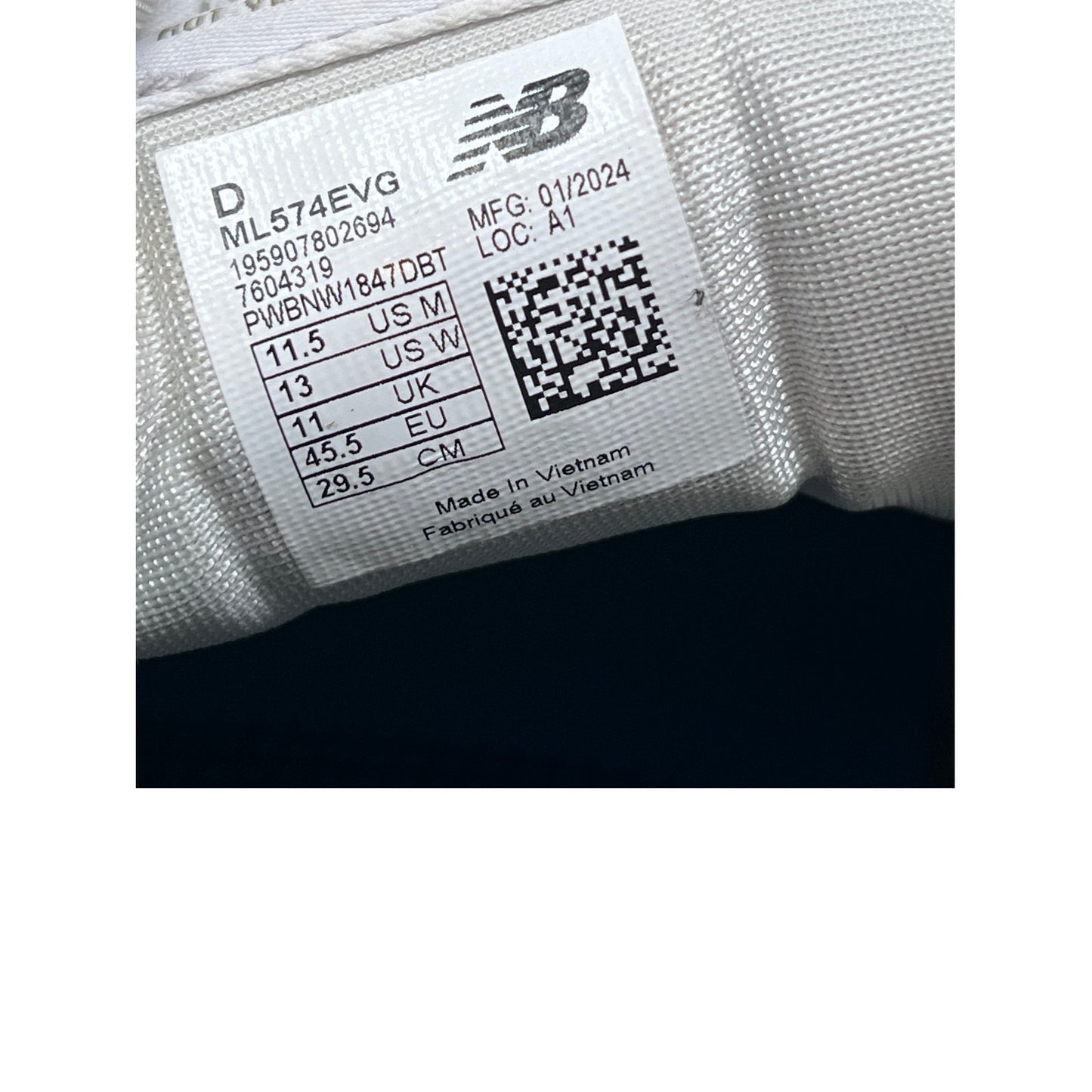 New Balance 574 Core Fabric Shoes Gray Mens 11.5