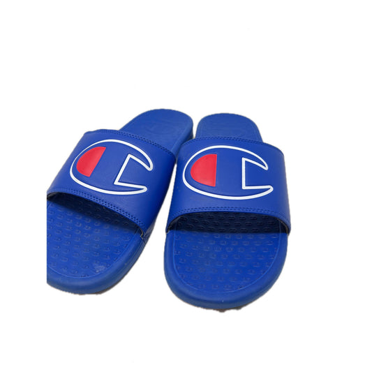 Champion Blue Sandals Slides Mens 11