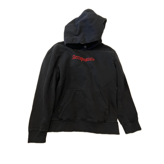 Aeropostale Black Pullover Hoodie Mens L