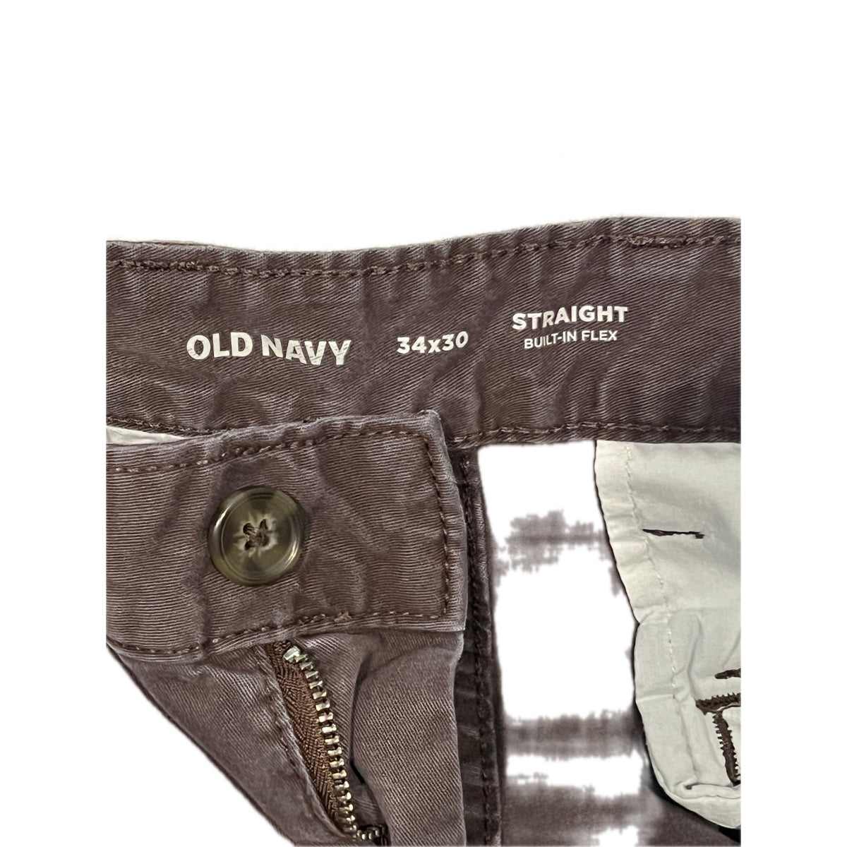 Old Navy Brown Straight Cargo Pants Mens 34x30