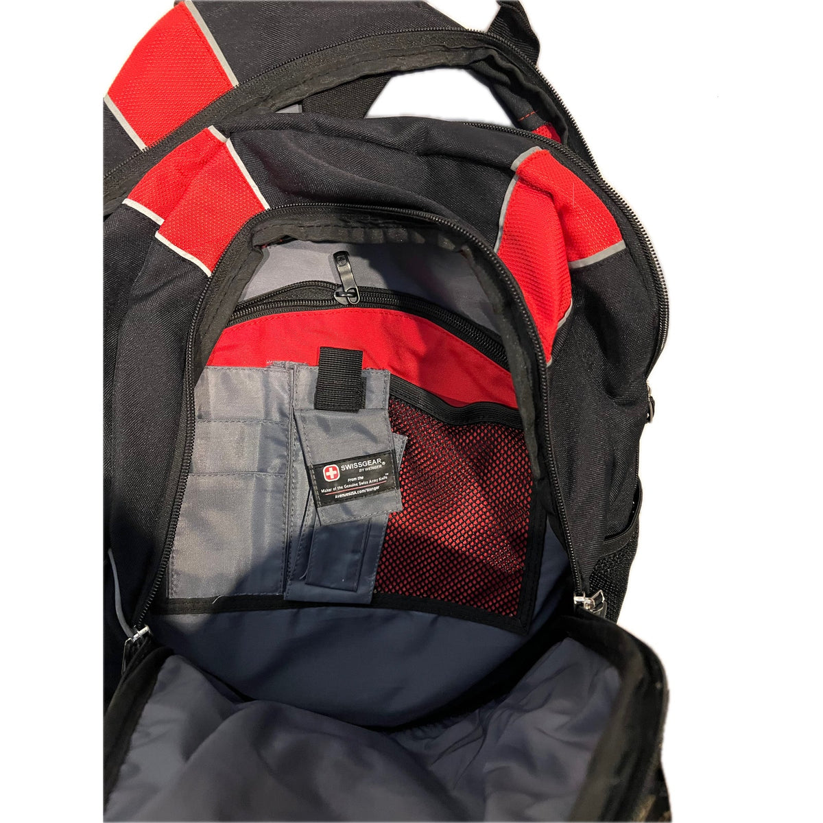 Swiss Gear Sun 16" Laptop Backpack Red Black