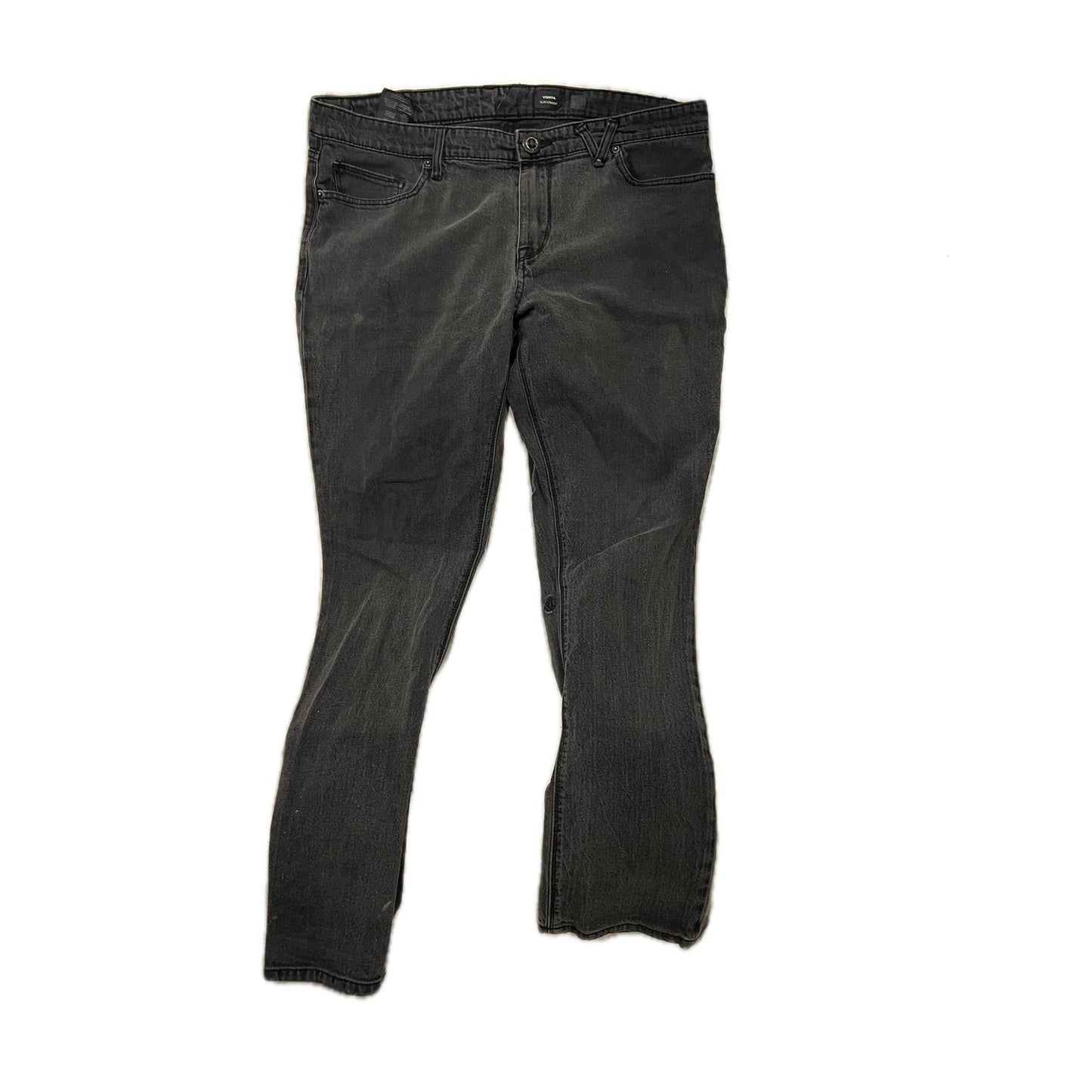 Vorta Slim Straight Black Jeans 36x30
