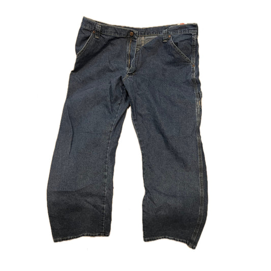 Wrangler Classic Straight Blue Jeans Mens 40x30