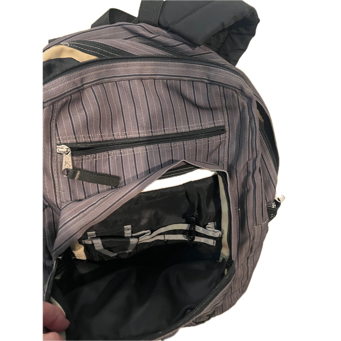 JanSport Multi Section Gray Black Camo Daily Backpack
