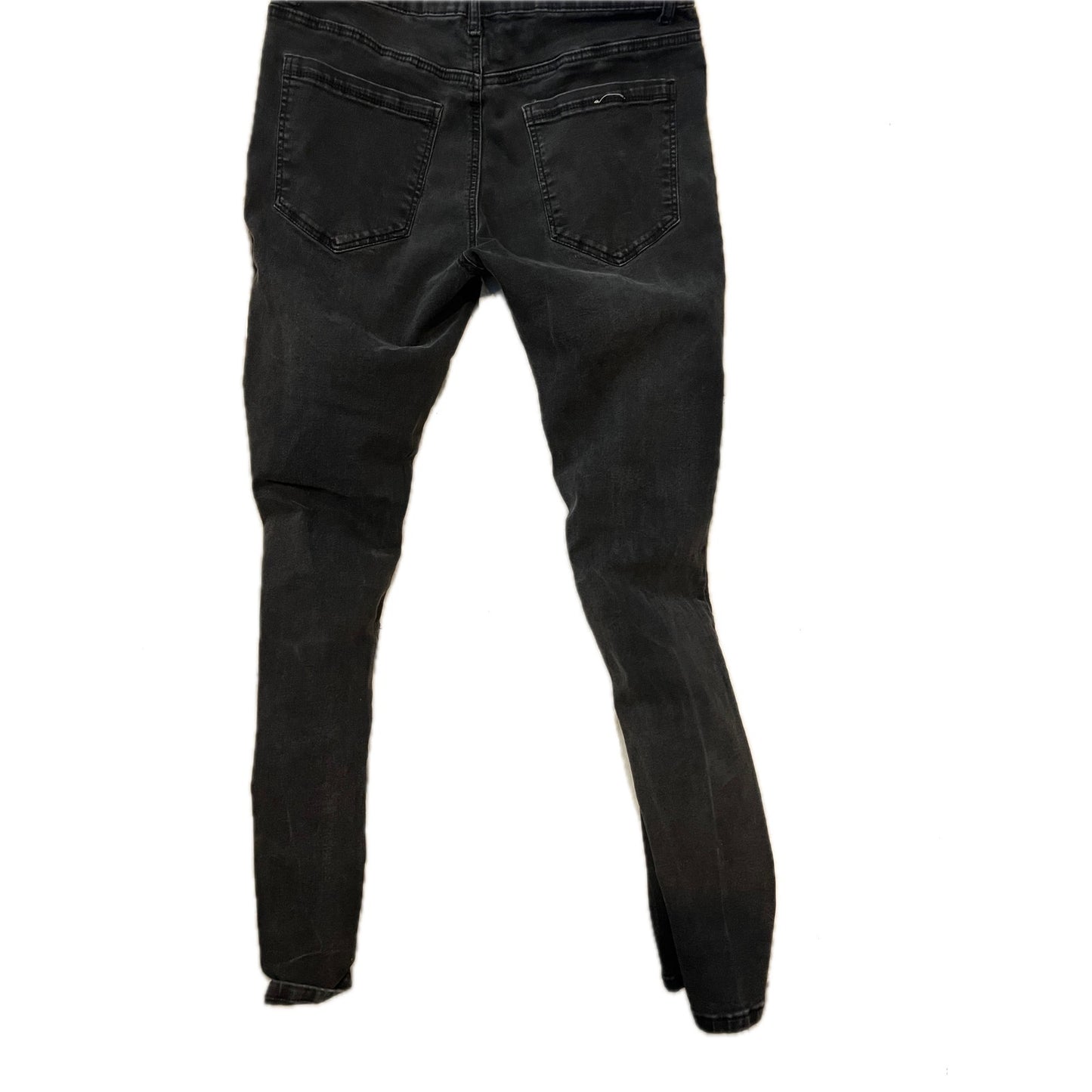 Hustle Jeans  Black Slim Skinny Super Stretch Jeans 34x32