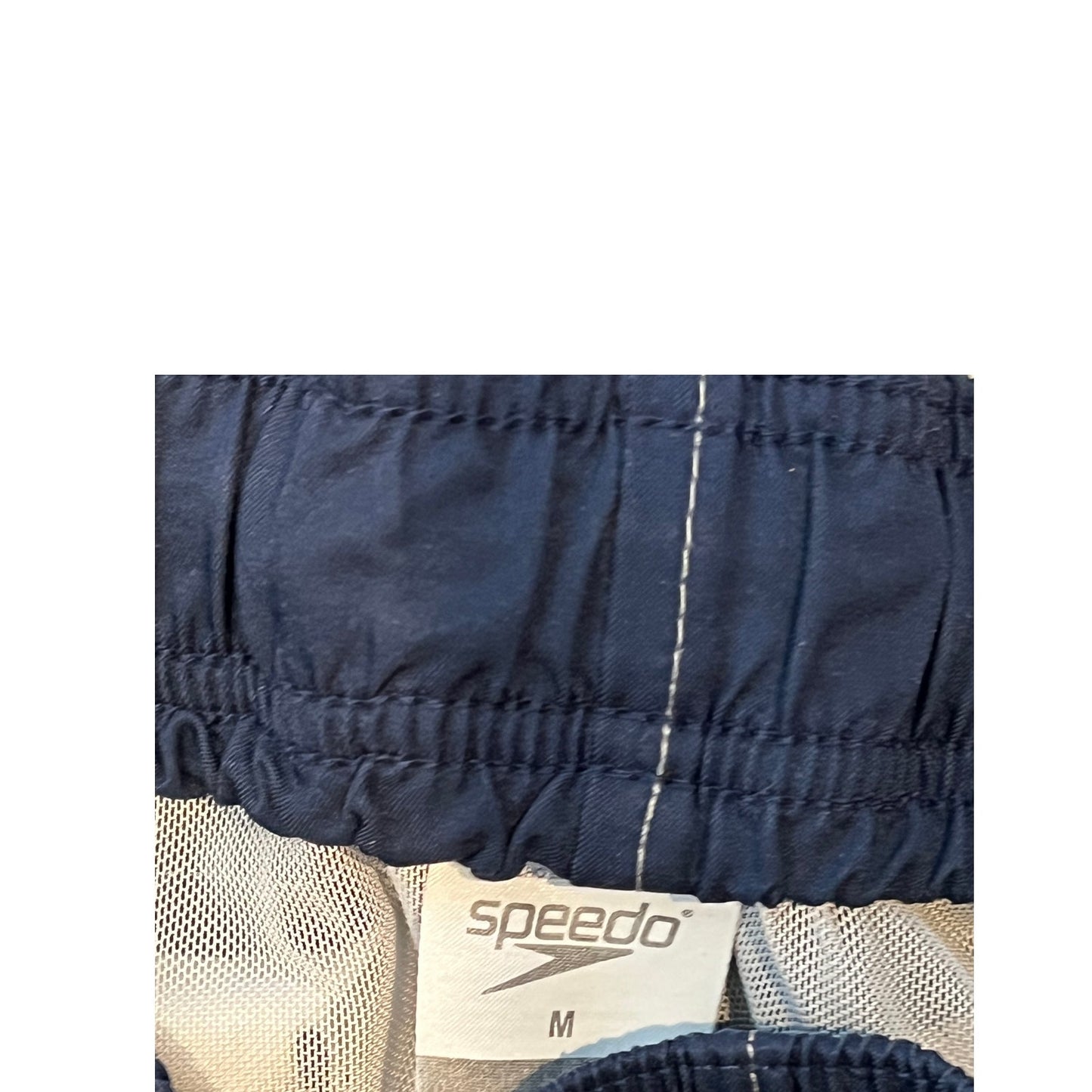 Short athlétique Speedo gris noir blanc homme taille M