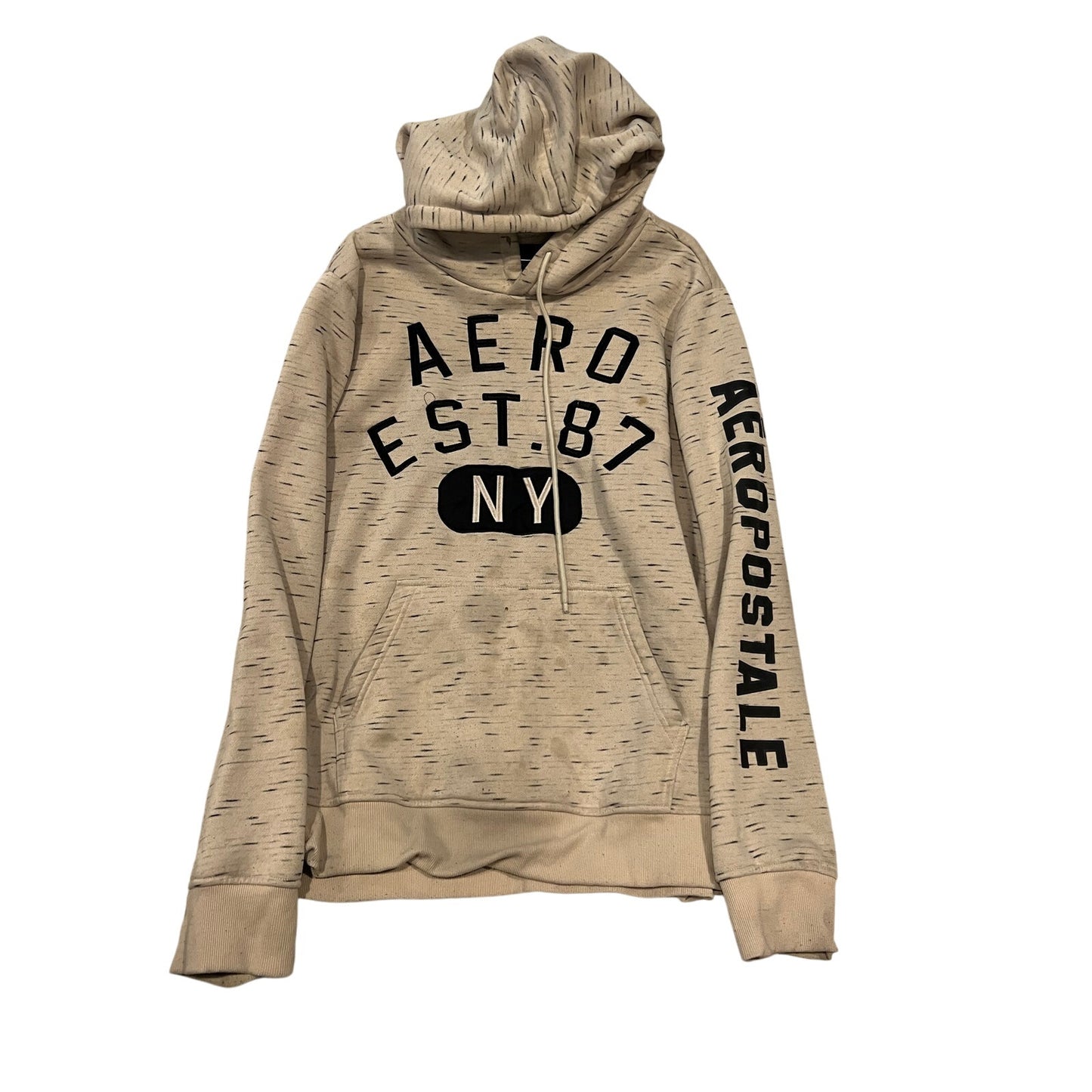 Aeropostale Pull à capuche Gris Homme XXL