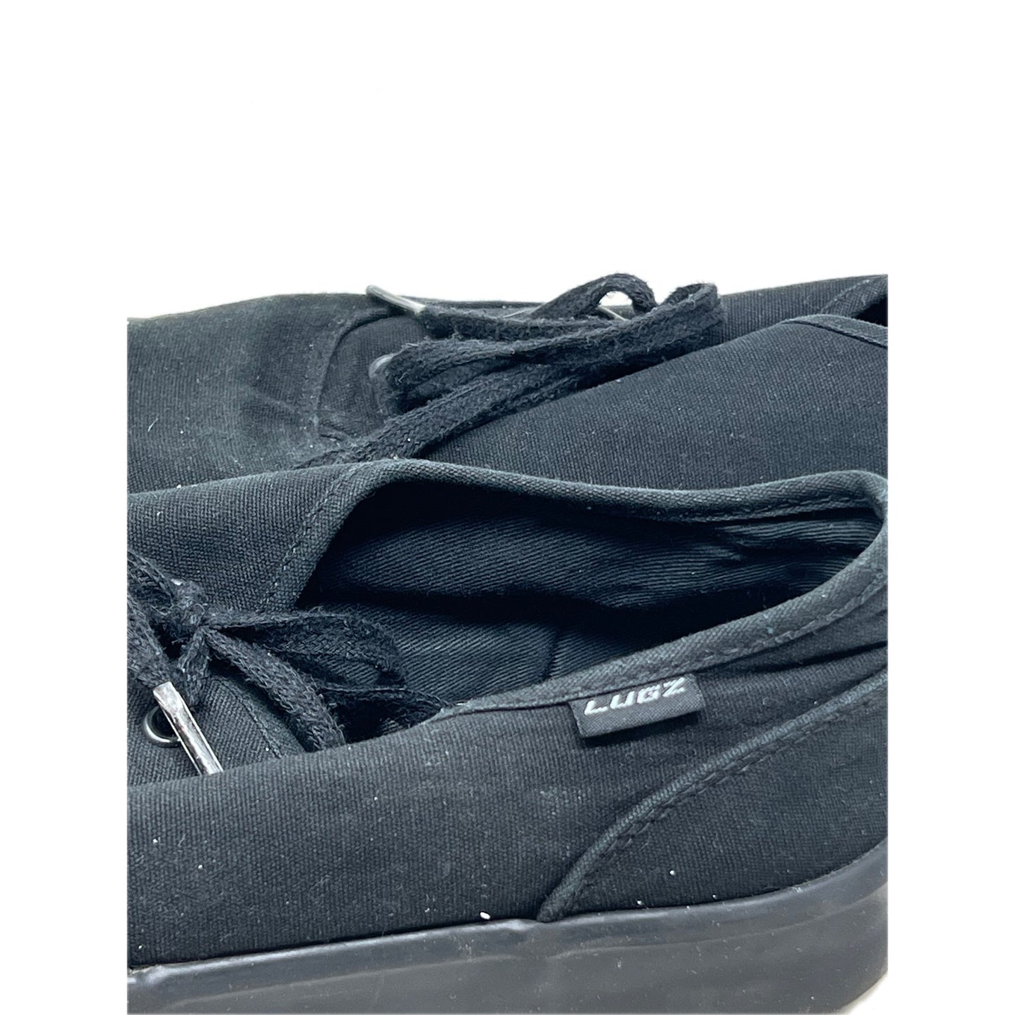 Zapatillas de lona negras Lugz Legacy MLEARC-001 para hombre, talla 9.5