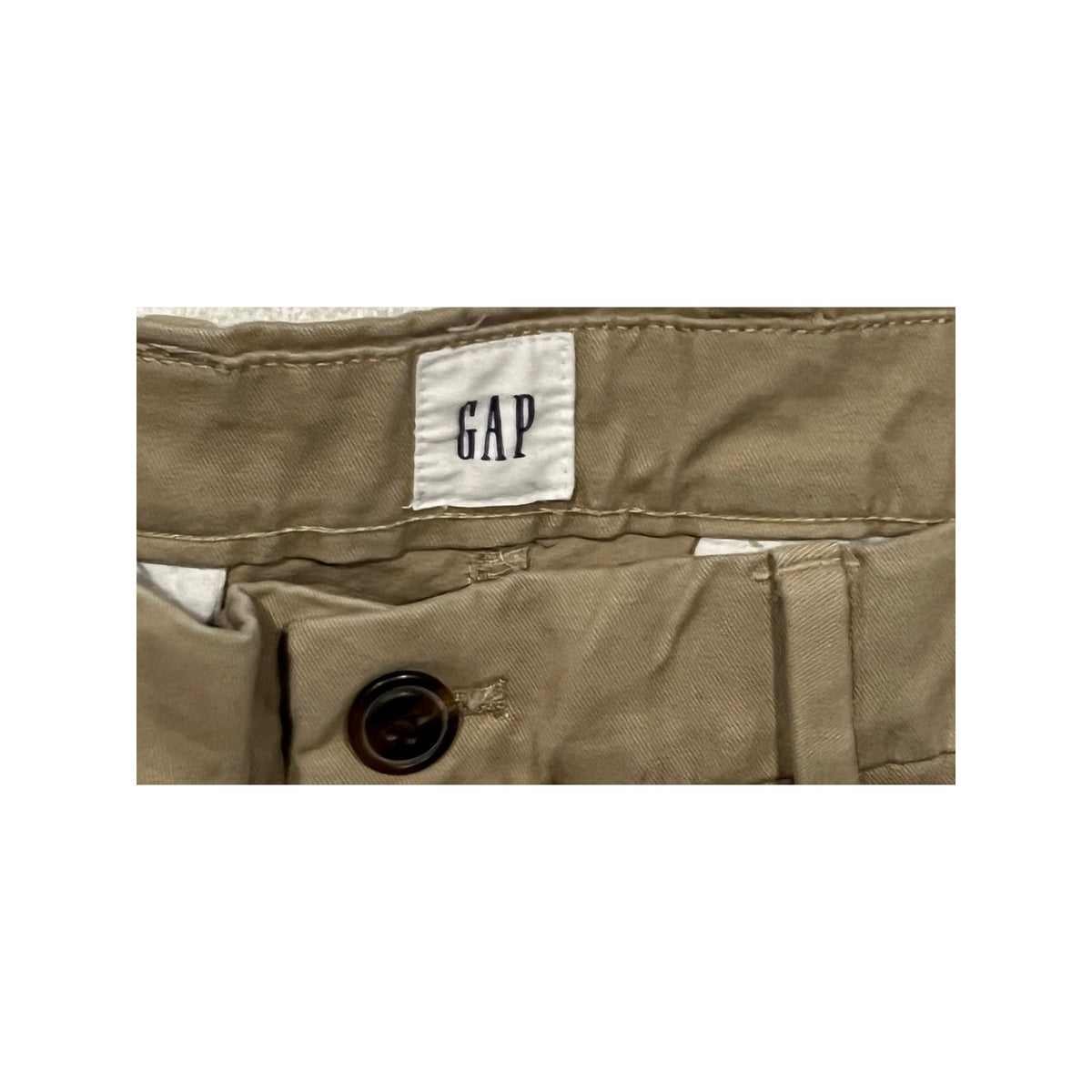 The Gap Athletic Fit Tan Flat Front Chinos Mens 32x32
