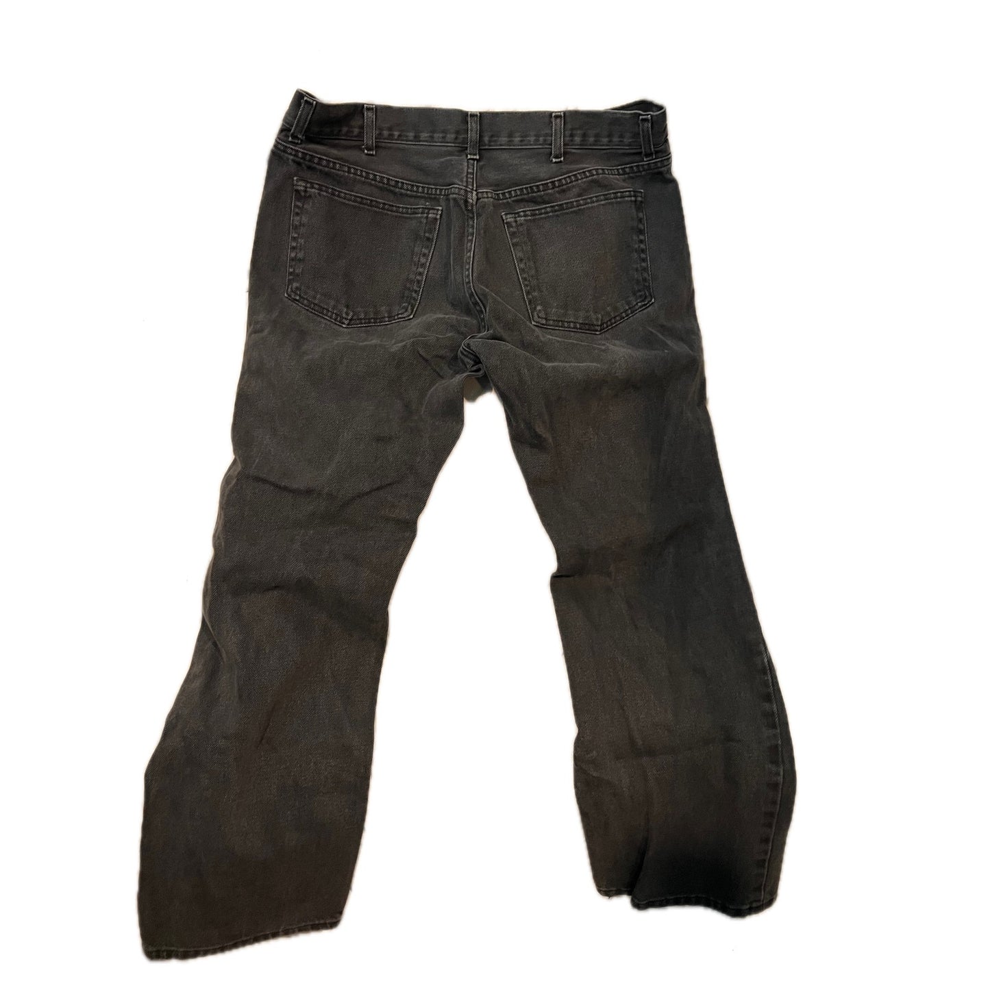 George Regular Straight Black Jeans Mens 38x32