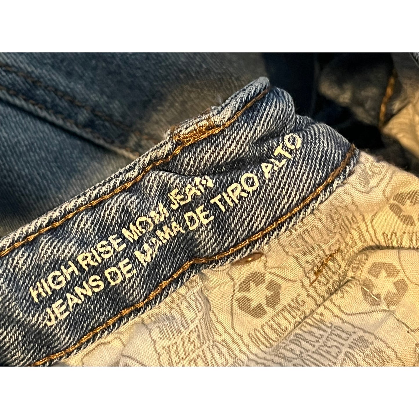 Wild Fable Jean Mom Baggy Taille Haute Femme 10 30x28
