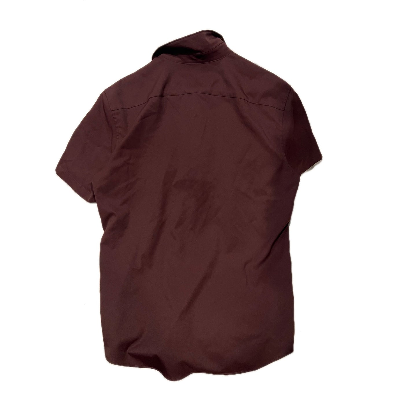 Perry Ellis Motion Slim Brown Polo Golf Shirt Mens Medium