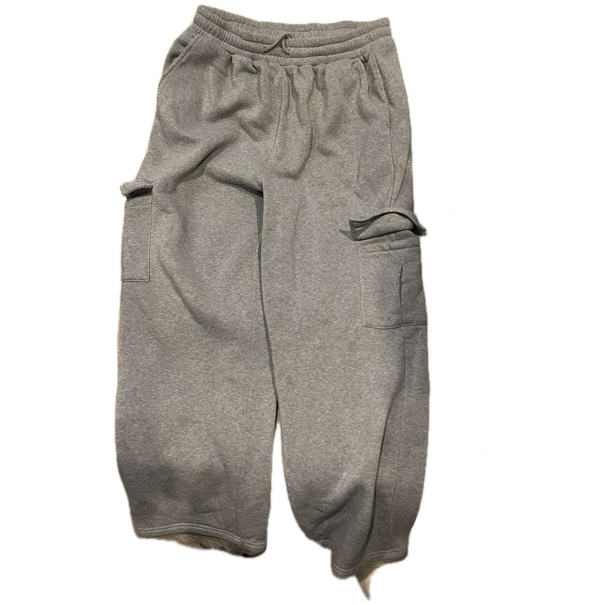 No Label Gray Straight Anklel Cargo Sweatpants Womans 30x30