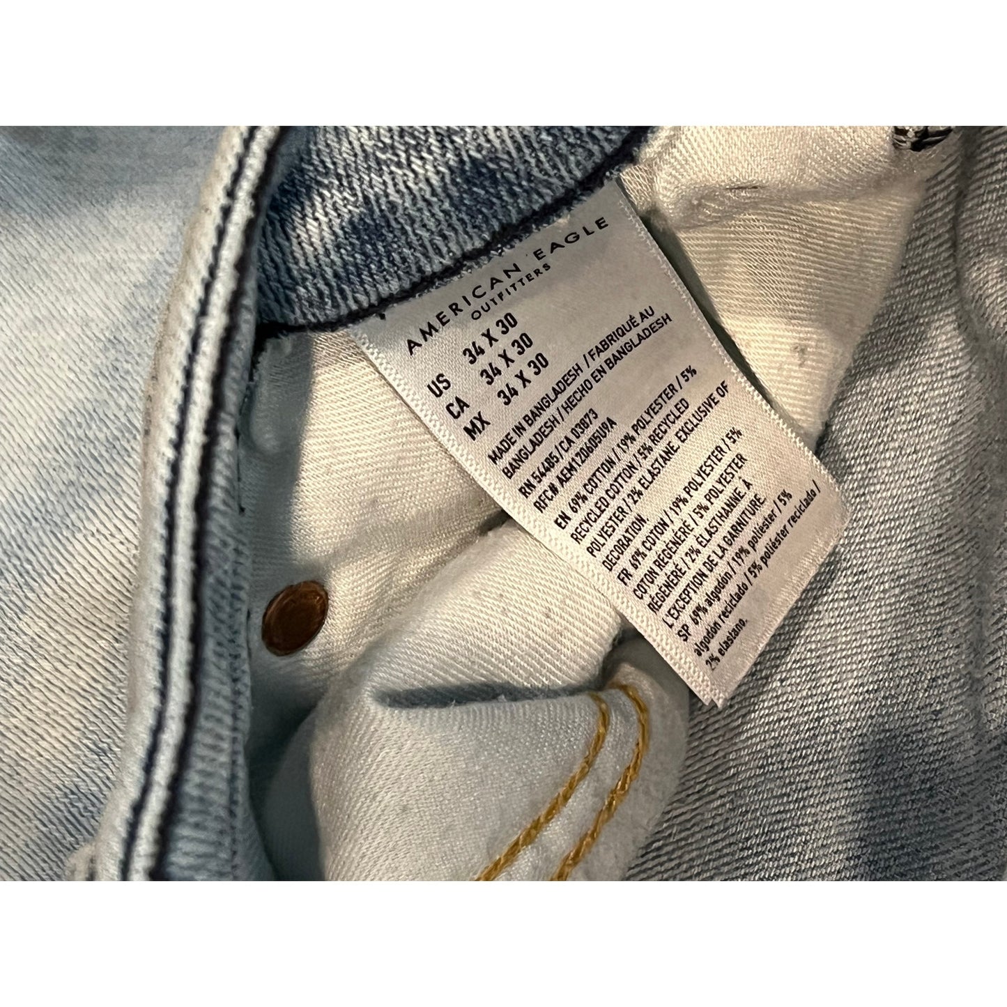 American Eagle Slim Straight Jeans Mens 36x30