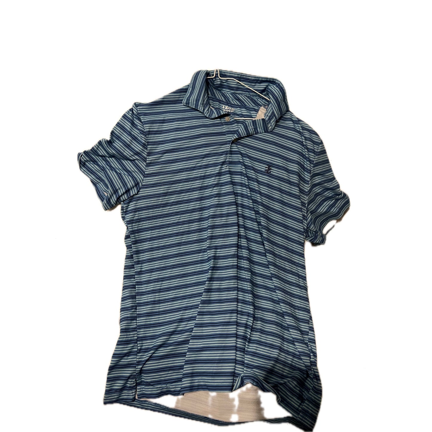 Polo de golf Izod vert et bleu pour homme, taille M