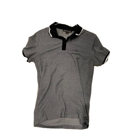 Michael Kors Gray Print Polo Golf Shirt Mens Small