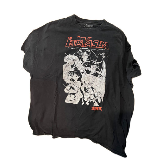 InuYasha Anime Black T-Shirt Mens XXL