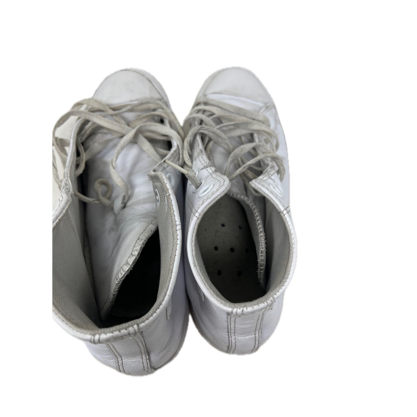 Converse All Star Leather High Tops Shoes Mens 7.5 Wo's 9.5