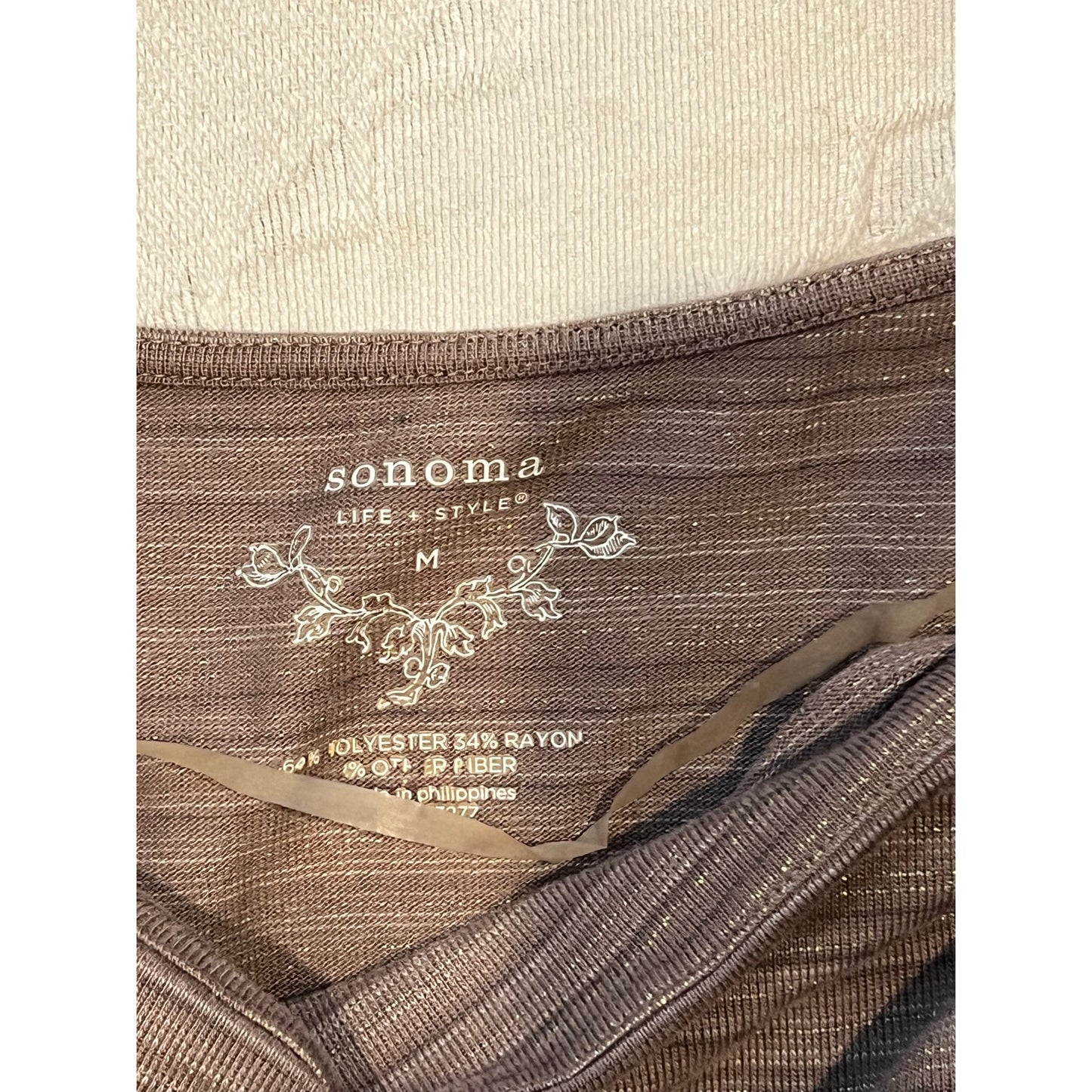 Chemisier/Blouse Beige Femme Sonoma Life & Style Taille M