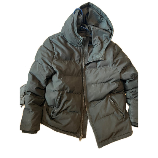 DKNY Black Puffy Parka Jacket Mens L