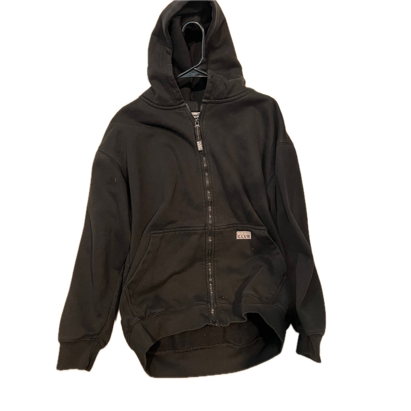 Pro Club Black Full Zip Heavy Duty Hoodie Mens Large