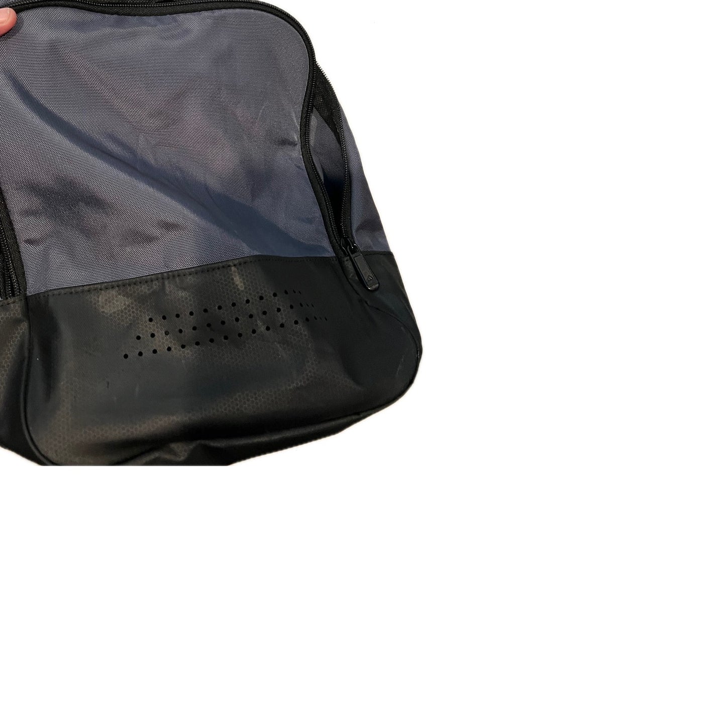 Adidas Defender Medium 20"x12"x10" Gray Black Duffel Bag