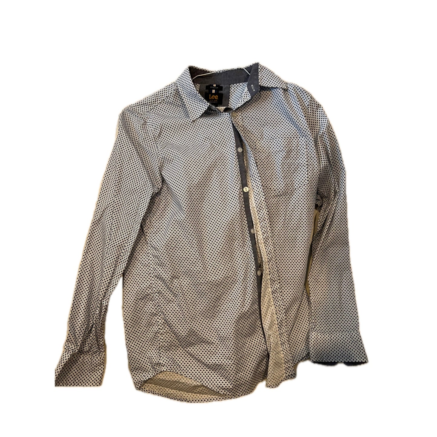 Lee Camisa de vestir elástica de ajuste regular para hombre, talla pequeña