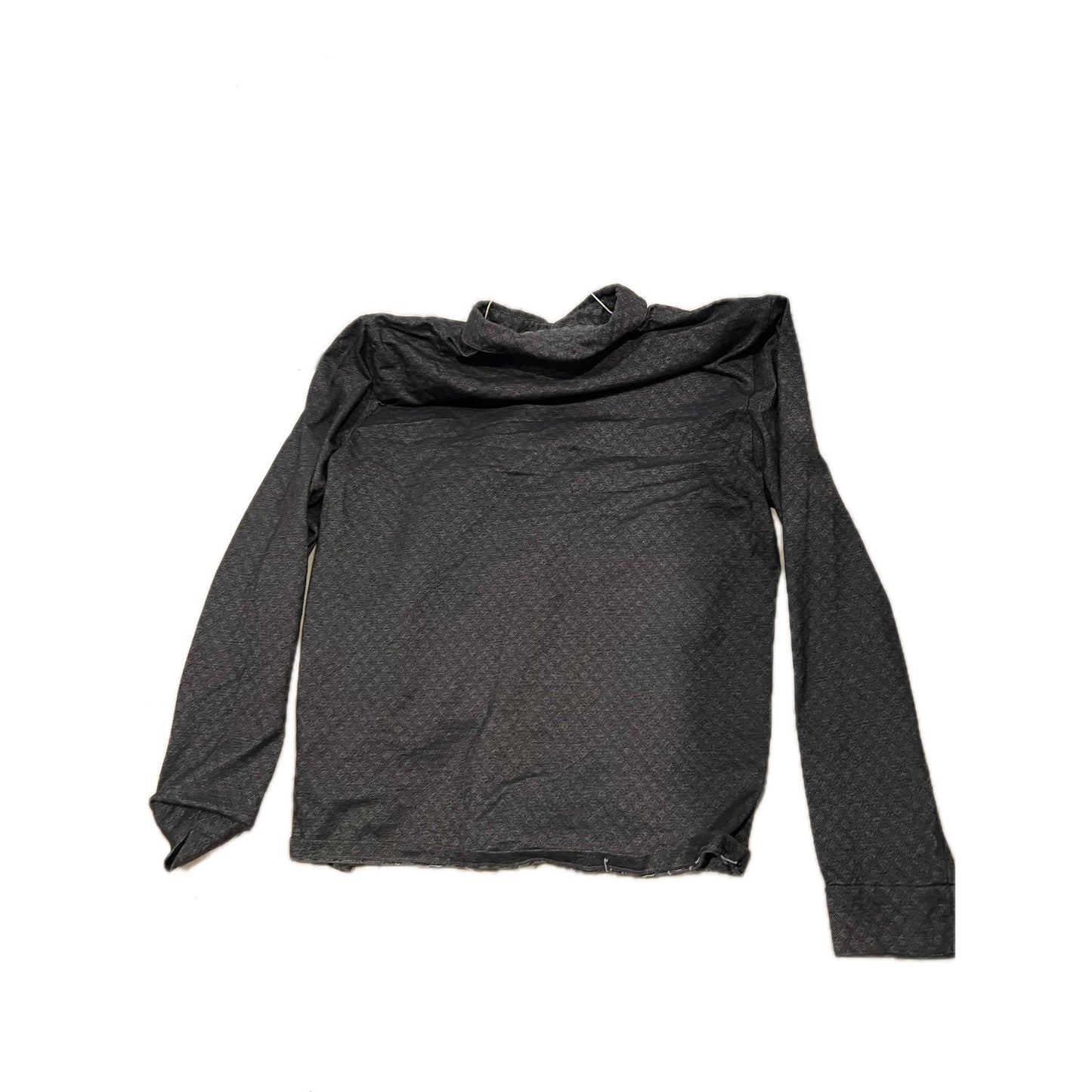 Express Gray Black Long Sleeve Button Up Shirt Mens Med