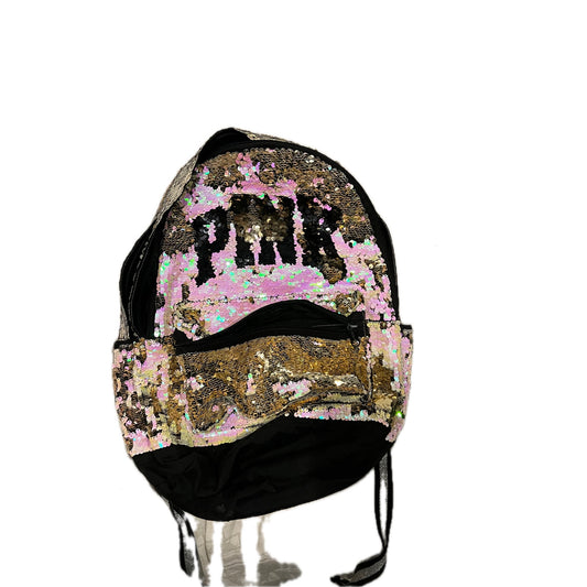 Pink Victoria Secret Pink Sparkle Multi Compartment Backpack