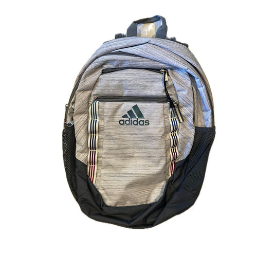 Adidas White Gray Defender Backpack w Padded Sleeve