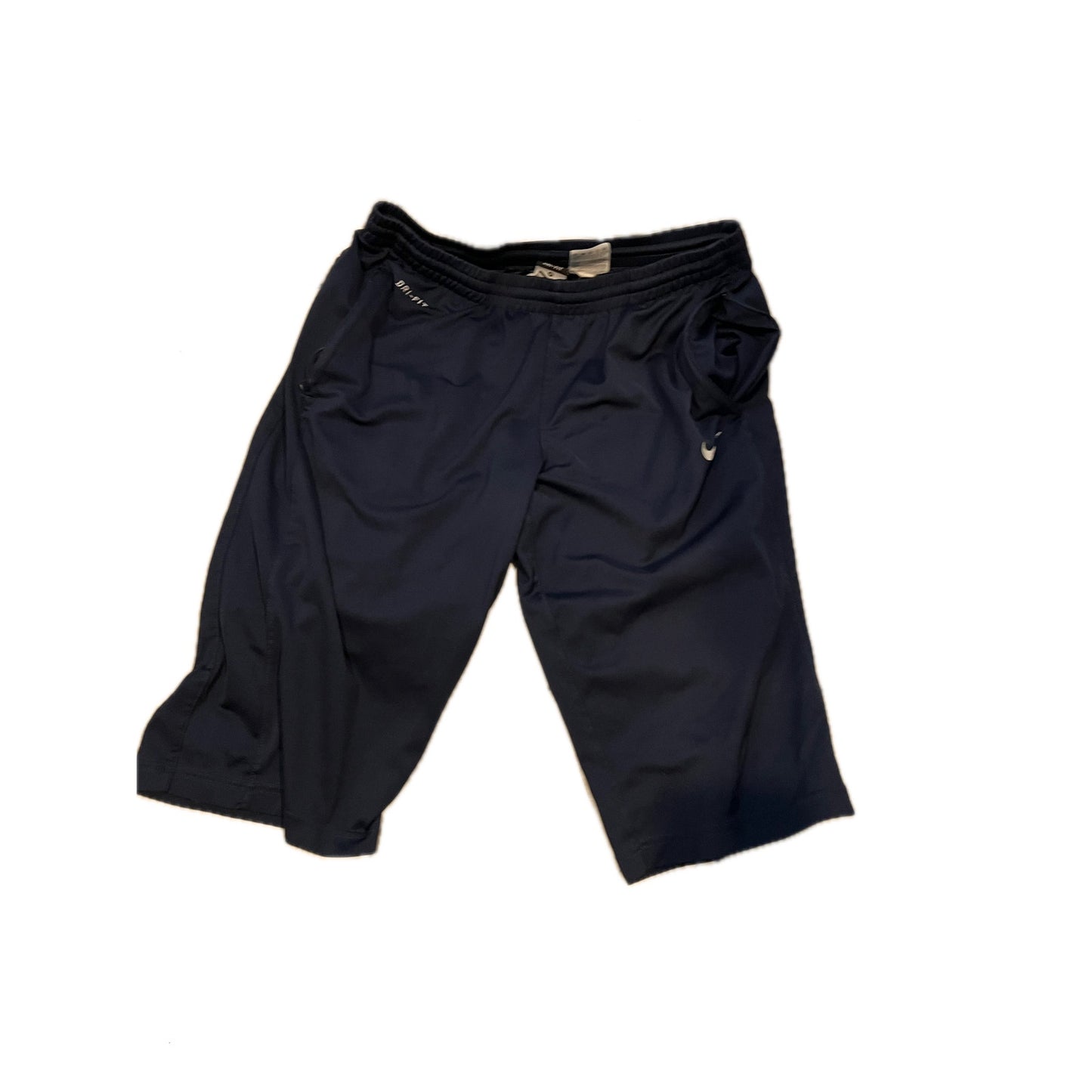 Shorts de baseball longs Nike Dri Fit bleu marine pour homme taille M