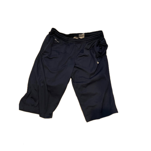 Nike Dri Fit Navy Blue LONG Baseball Shorts Mens Med