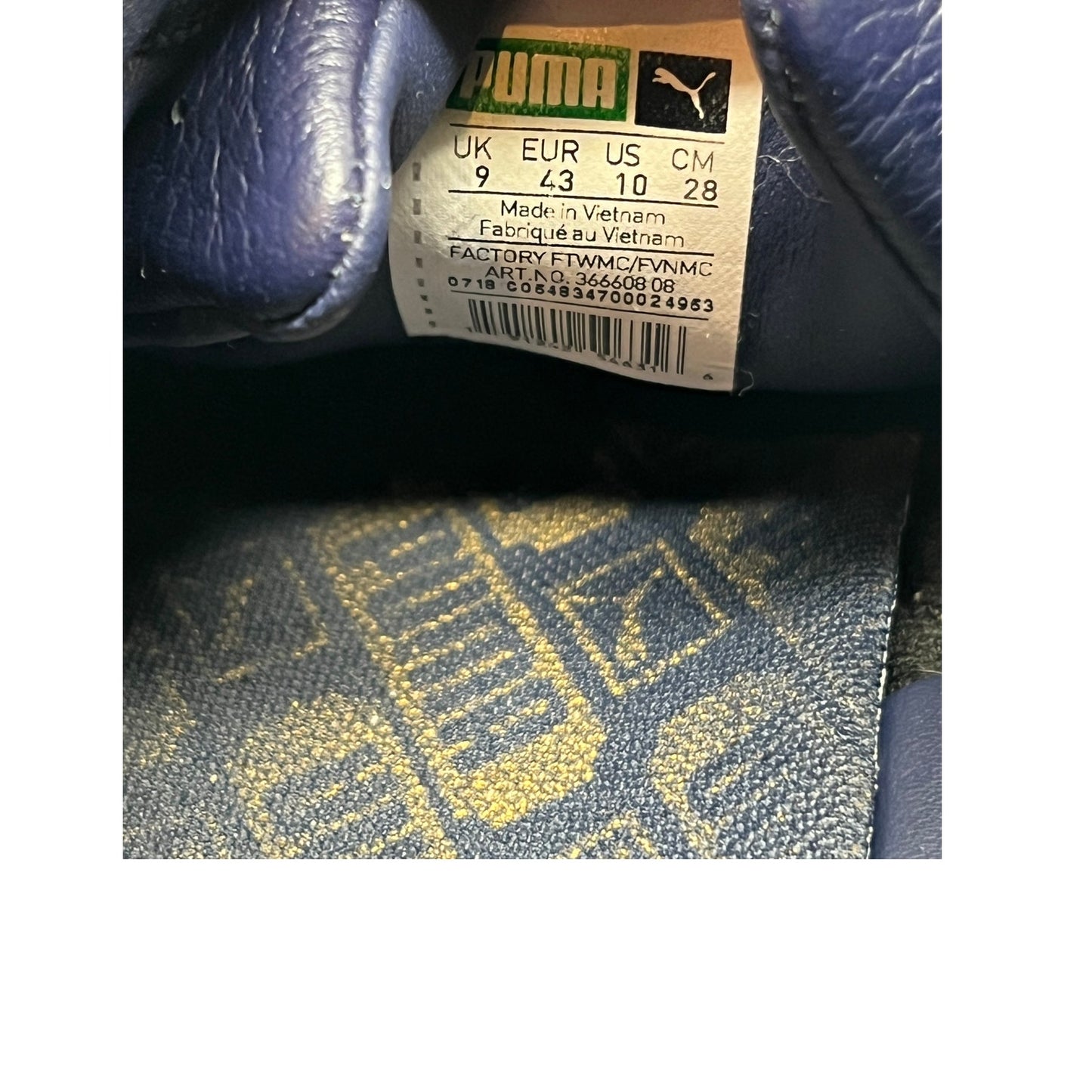 Puma California Peacoat White Skate Shoes Mens 10