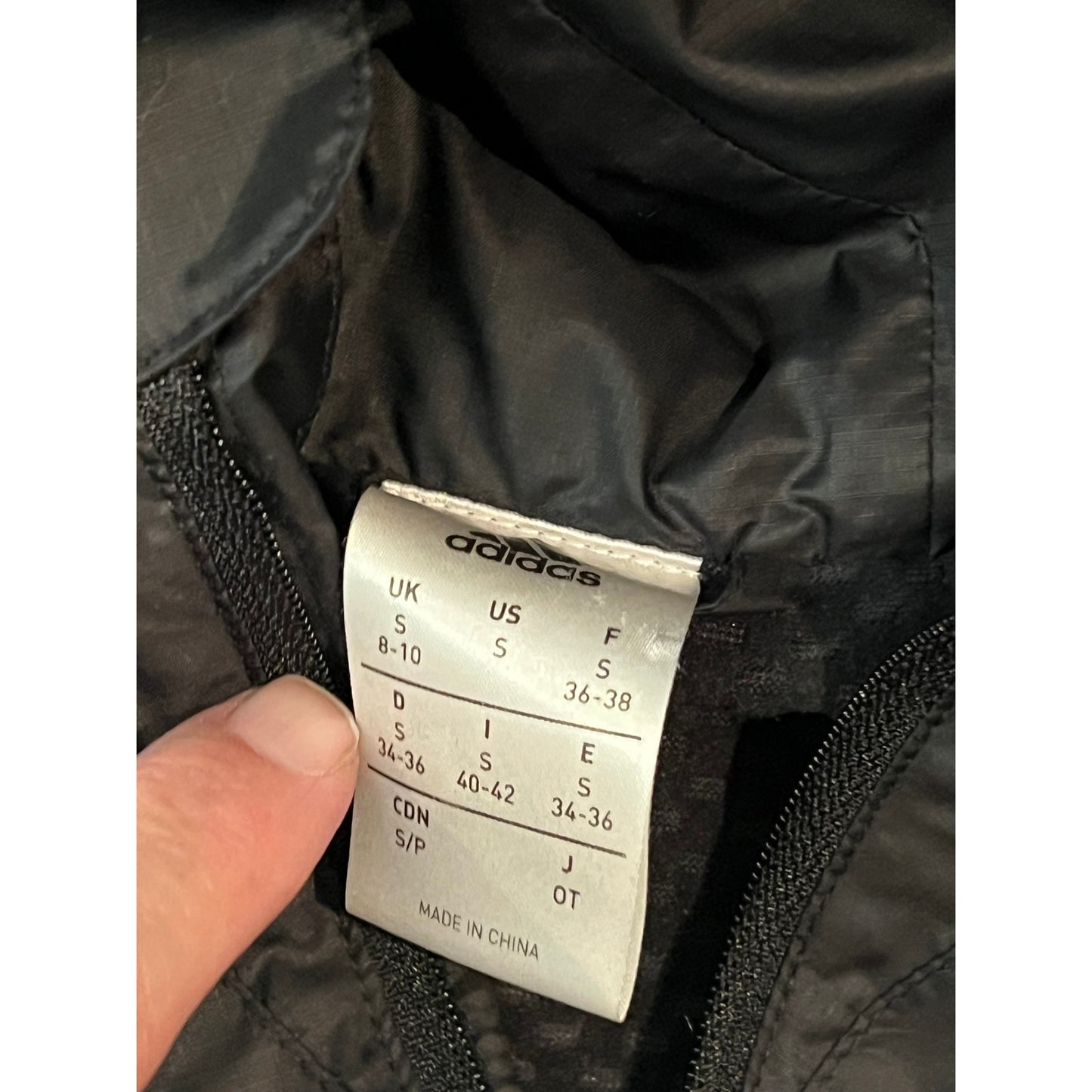 Adidas Full Zip Windbreaker Hoodie Womans M (8-10)