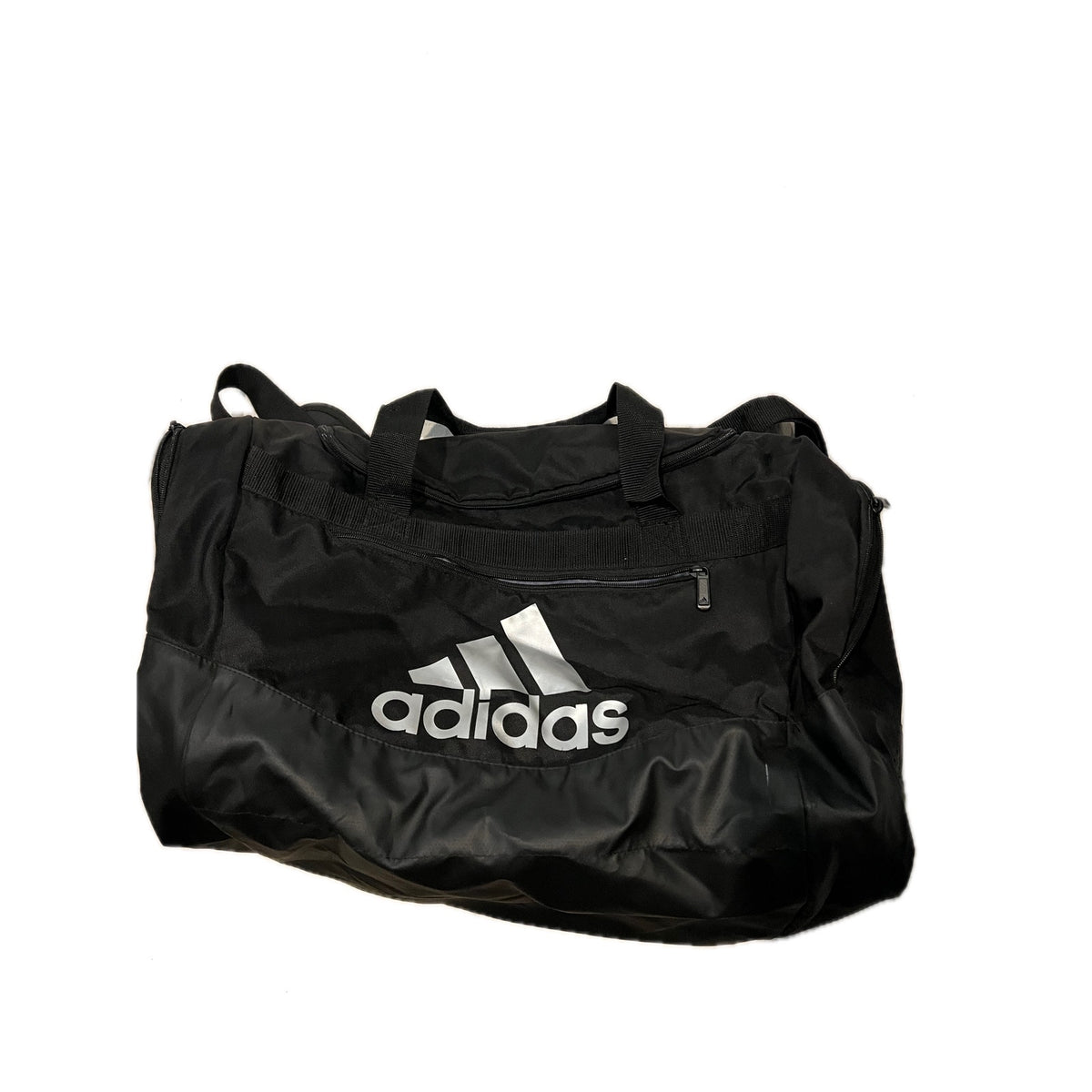 Adidas Defender Medium 20"x12"x10" Black White Duffel Bag