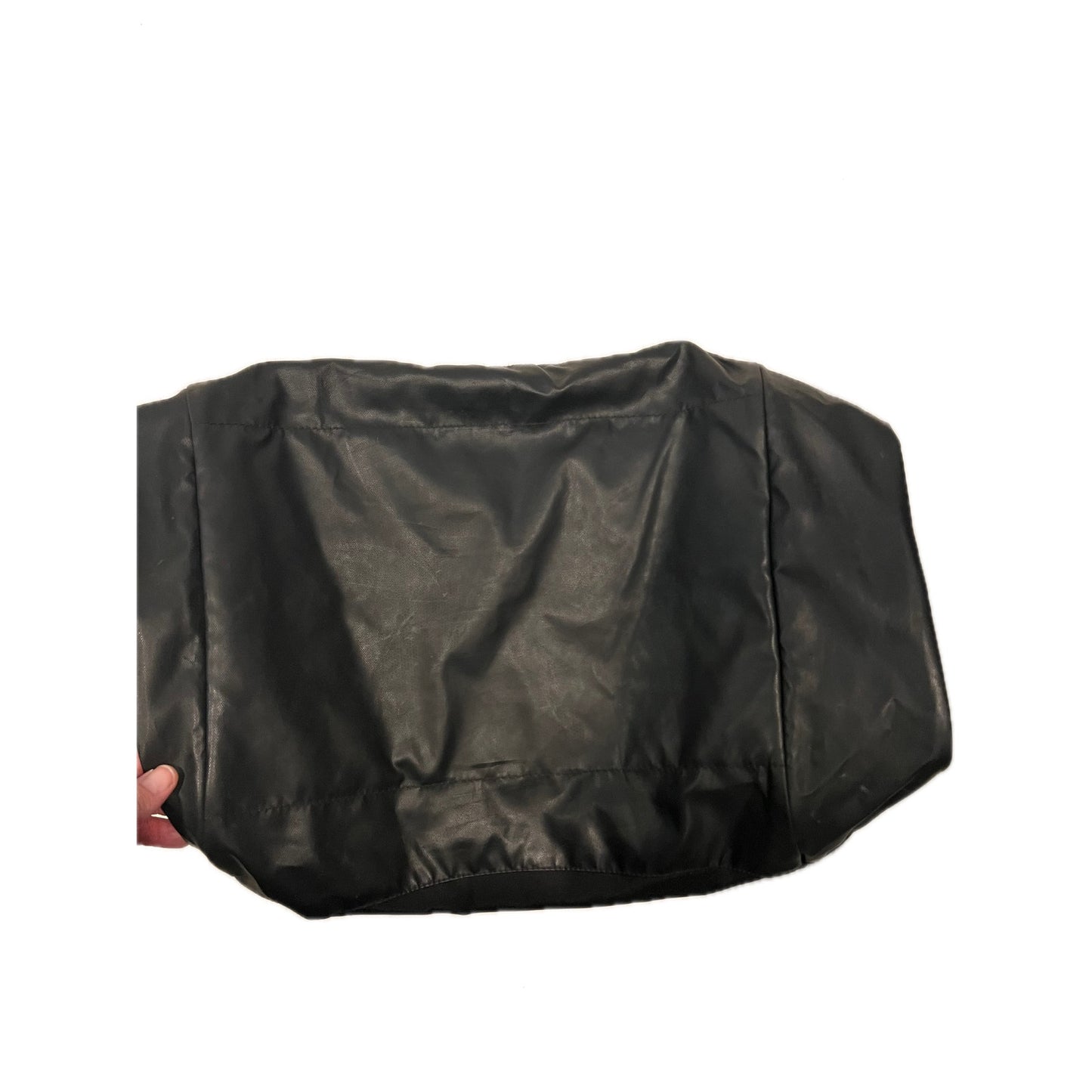 Adidas Faux Leather Medium 20"x12"x10" Black Duffel Gym Bag