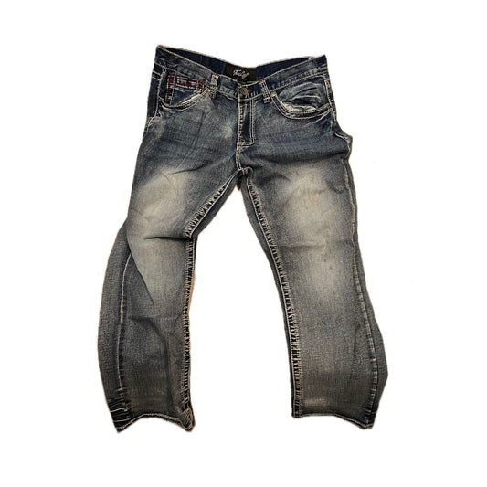 True Luck Straight Leg Jeans Mens 34x30