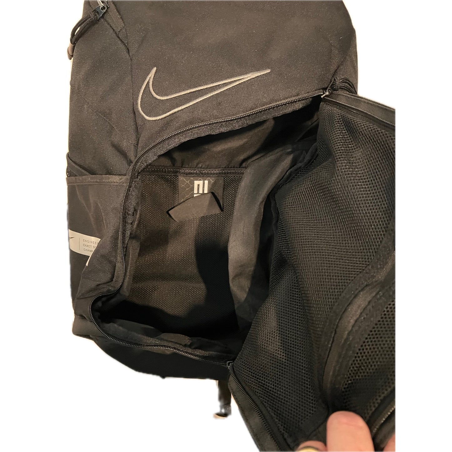 Nike Elite Pro Hoops Basketball Backpack Bag Black Gray