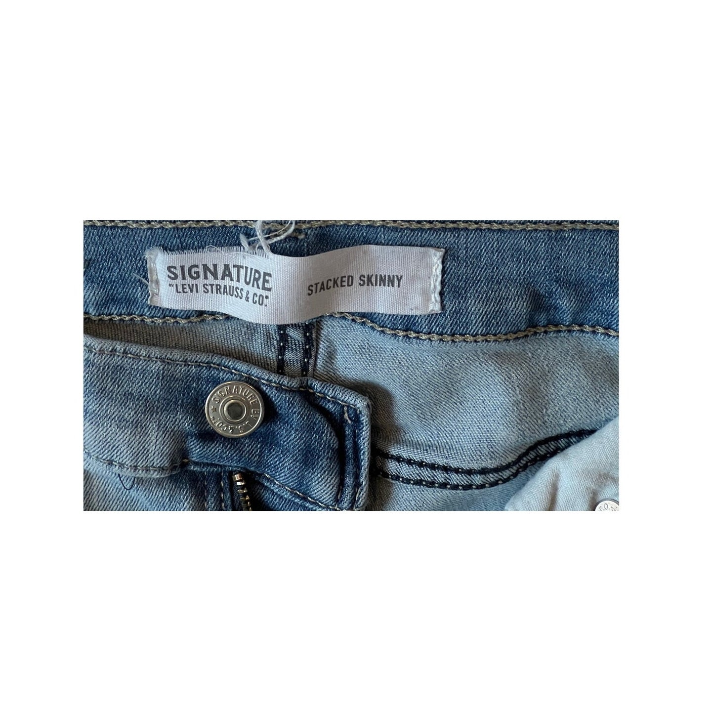 Signature by Levi's Stacked Skinny Jeans Mens 34x30