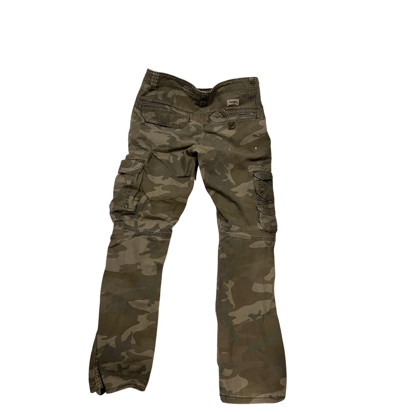 Wrangler Green Camo Cargo Tactical Pants Mens 29x30