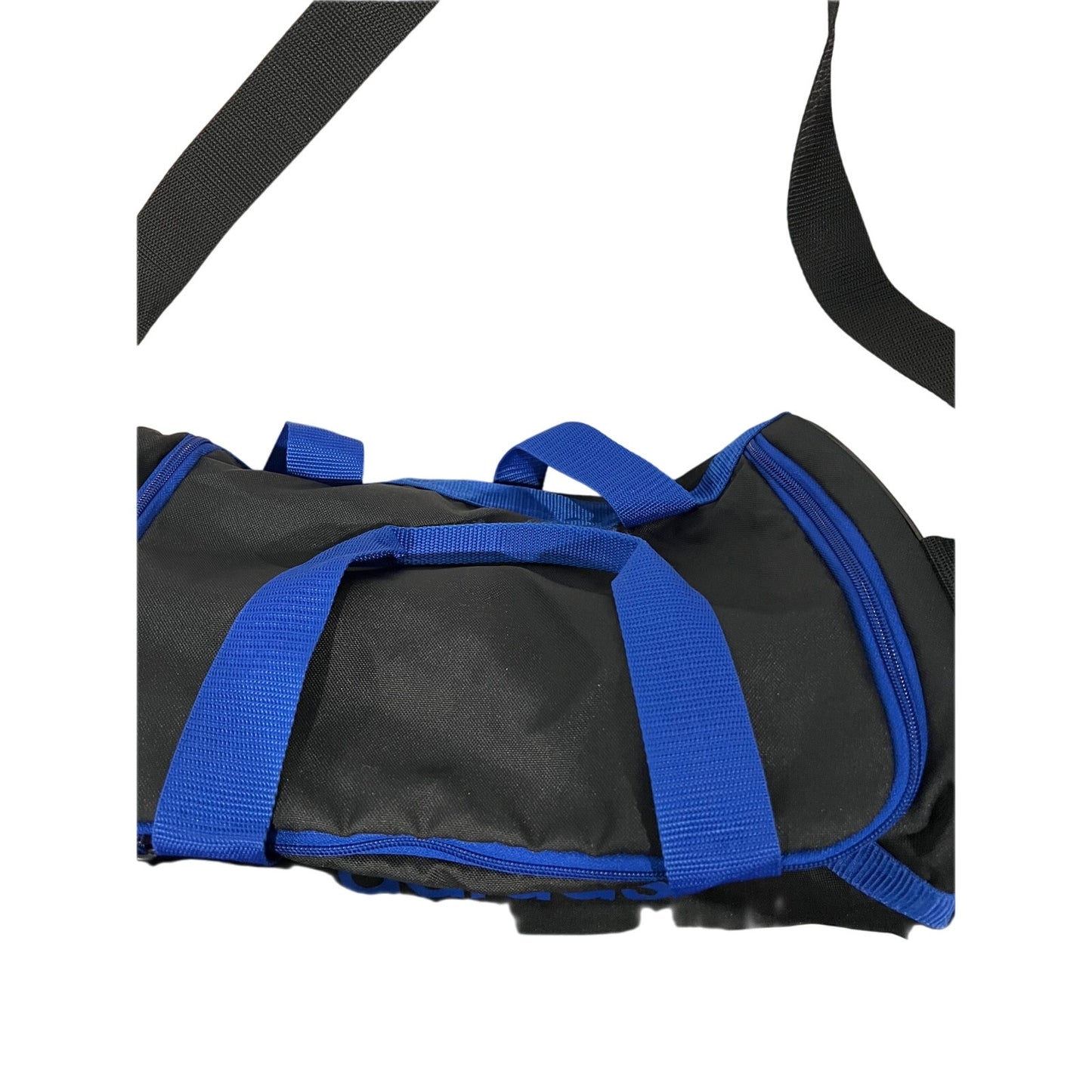 Adidas Defender Small 16"x10"x8" Black Blue Duffel Gym Bag