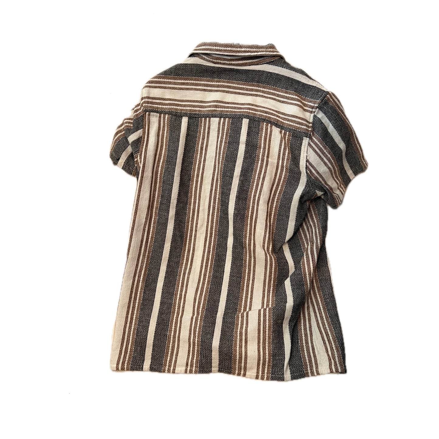 Chemise Homme Manches Courtes Tricotée Boutonnée Usée Taille M