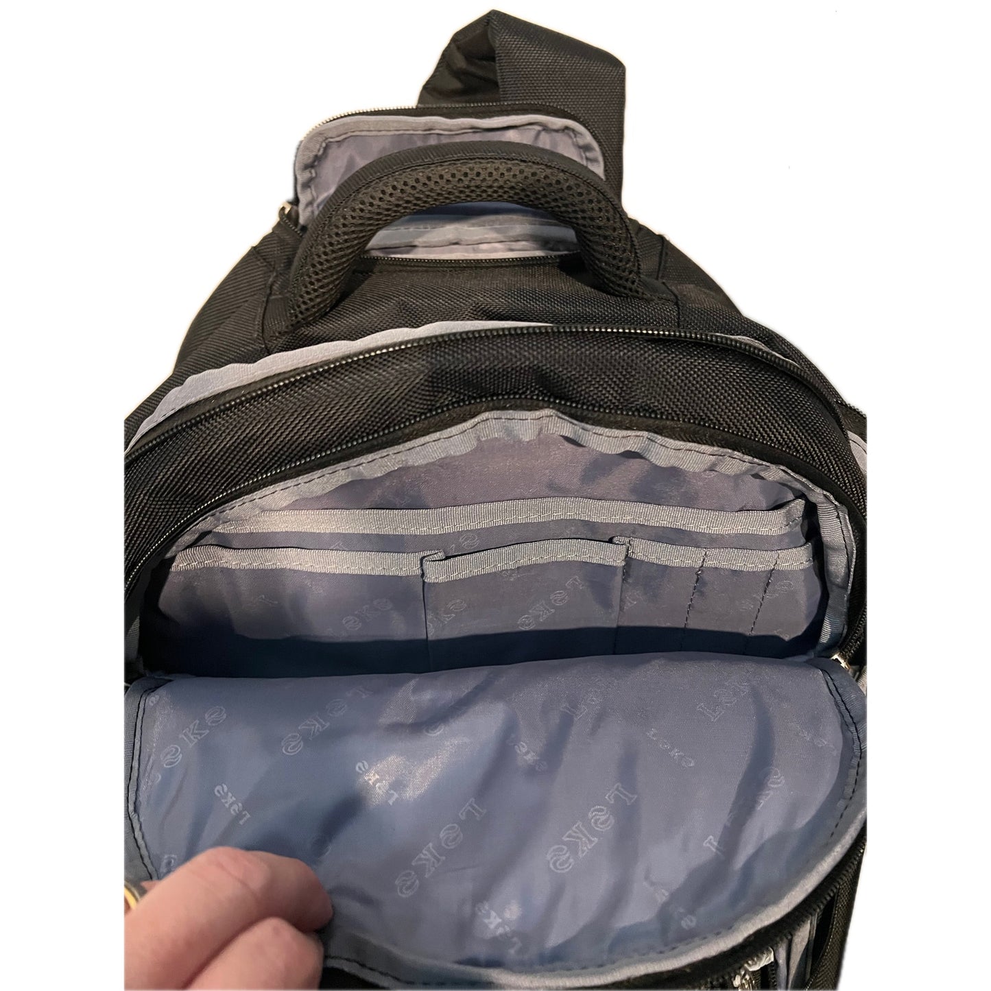 Ponhog Rolling Backpack, 30L Travel Laptop Backpack w Wheels